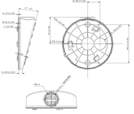 Hikvision Hikvision DS-1281ZJ-DM27 montage incliné