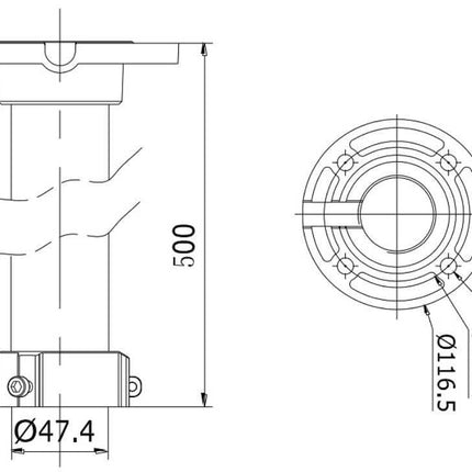 Hikvision Hikvision DS-1662ZJ ceiling mount pipe 50cm