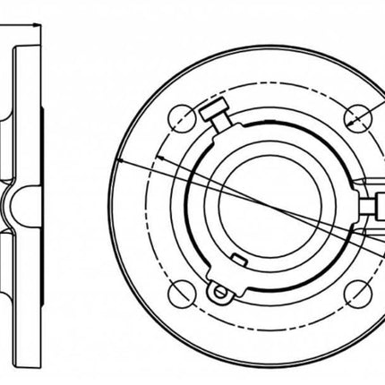 Hikvision Hikvision DS-1663ZJ BEUGEL PTZ DOME Montage au plafond 57mm