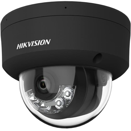 Hikvision Hikvision DS-2CD2143G2-LIS2U Schwarz, 4MP Dome Netzwerkkamera AcuSense Smart Hybrid Light PoE und 2x Mikrofon