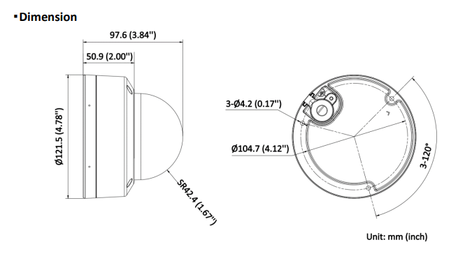 Hikvision Hikvision DS-2CD2146G2H-ISU 4 MP DarkFighter AcuSense Dome Camera, PoE, Microfoon