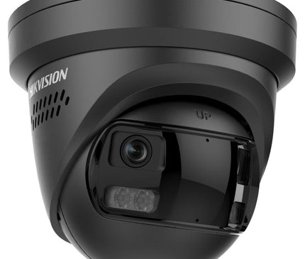 Hikvision Hikvision DS-2CD23127G3P-LIS2UY/SL Zwart, 12MP 180 graden camera, Dual Lens, ColorVu 3.0, PoE