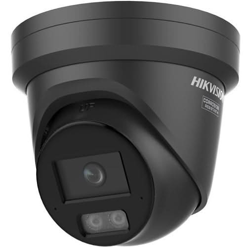 Hikvision Hikvision DS-2CD2347G3-LI2UY Zwart, 4MP Turret, ColorVu 3.0, Anti-corrosie en Dual-Mic