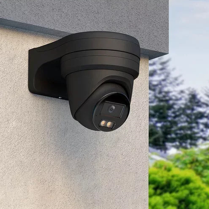 Hikvision Hikvision DS-2CD2387G3-LI2SUY/SL Zwart, 8MP 4K, ColorVu 3.0, Strobe LED, Anti-corrosie,  Dual-Mic