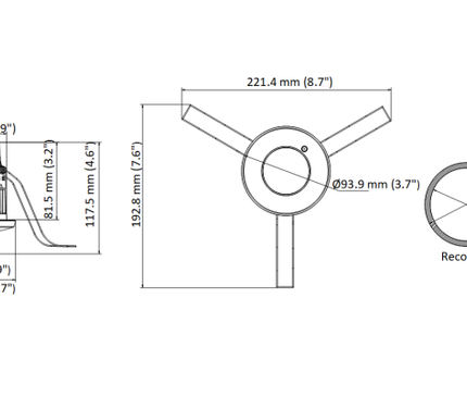 Hikvision Hikvision DS-2CD2E43G2-U(2.8MM), 4 MP AcuSense Inbouw Mini Dome
