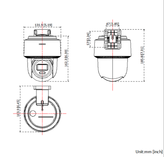 Hikvision Hikvision DS-2DE2C400MWG-E, 4MP Mini Pan Tilt (kein Zoom) Kamera SD Slot PoE Hybrid IR-Leds, Tracking
