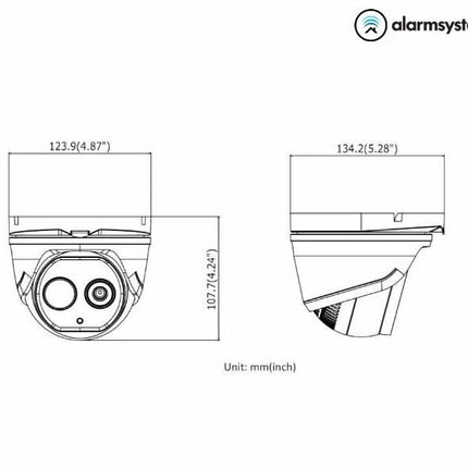 Hikvision Hikvision DS-2TD1228-2/QA, Thermal bi-spectrum Dome Camera
