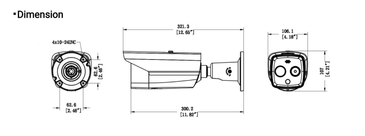Hikvision Hikvision DS-2TD2617-6/QA 160x120/4MP HeatPro Bullet Thermal aperture angle 25°