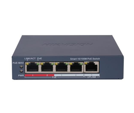 Hikvision Hikvision DS-3E1105P-EI, 5 Port Smart Switch mit 4x PoE, 100 Mb
