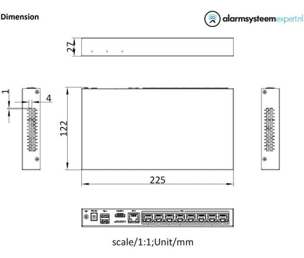 Hikvision Hikvision DS-E08NI-Q1/8P, Incl. 2TB SSD, Suitable for 8 IP cameras 8x PoE