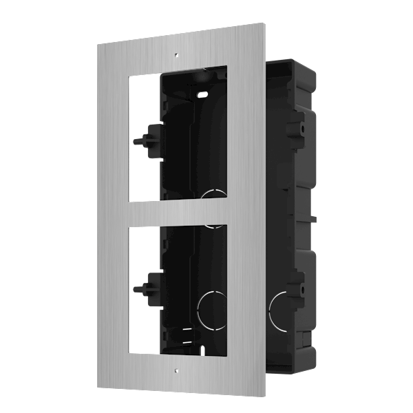 Hikvision Hikvision DS-KD-ACF2/S Cadre de montage 2 modules acier inoxydable