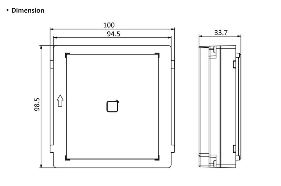 Hikvision Hikvision DS-KD-E, Module Intercom, Kaartlezer EM