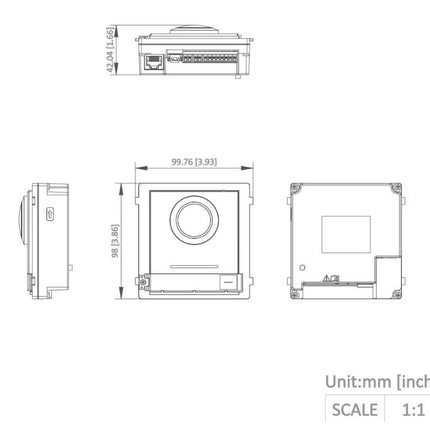 Hikvision Hikvision DS-KD8003-IME1 (B) Buitenpost Cameramodule