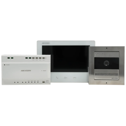 Hikvision Hikvision DS-KIS704EY/RVS, Video intercom 2 Draads Full HD 2-draads Set