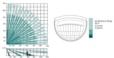 Hikvision DS-PDPC12PF-EG2-WE Wireless ColorVu Photo-PIR 12m range Noir