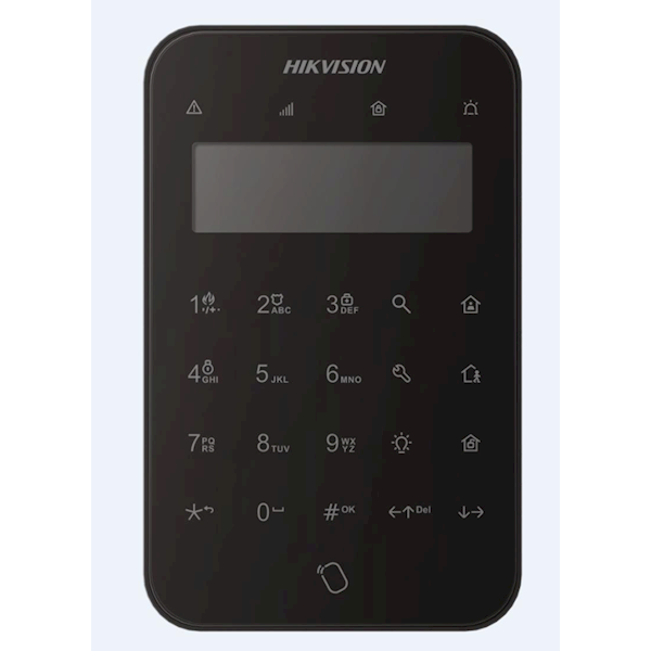 Hikvision Hikvision DS-PK1-LT-WE Wireless LCD Keypad + Tag Reader Black