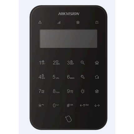 Hikvision Hikvision DS-PK1-LT-WE Kabellose LCD-Tastatur + Tag-Leser Schwarz