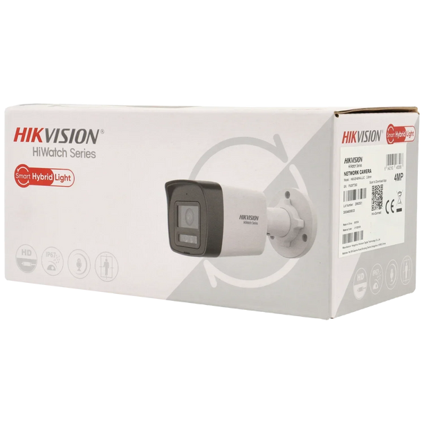 Hikvision Hikvision HWI-B180HA-LUF/SL, 8Mp/4K Smart Hybrid-Light Bullet Kamera, PoE, Micro sd slot, 2-Wege Audio