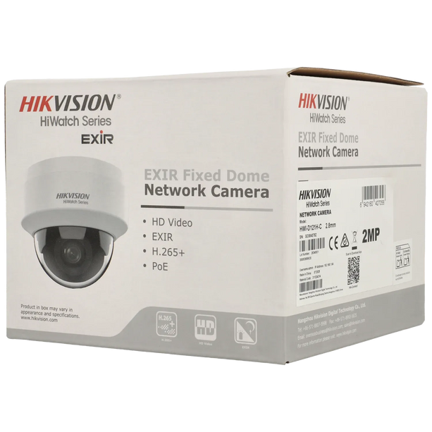 Hikvision Hikvision HWI-D121H-C, 2MP Dome camera 2.8mm, PoE, 20m IR