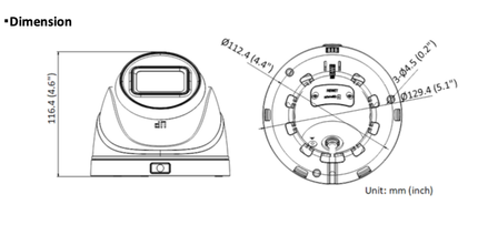 Hikvision Hikvision HWI-T640HA-Z 4MP Motorzoomobjektiv Revolverkamera, PoE, Micro SD Slot, IR, Acusense