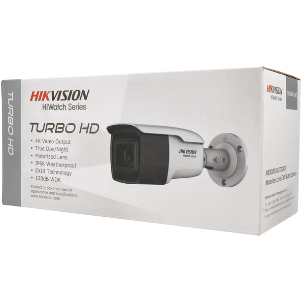 Hikvision HWT-B381-Z, 8MP (4K), 80m IR, Motorzoom-Objektiv, Turbo HD-Koax-Bullet