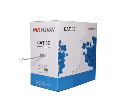 Hikvision Hikvision Netzwerkkabel CAT5e UTP, 305 mtr, 100% Kupfer, feste Adern