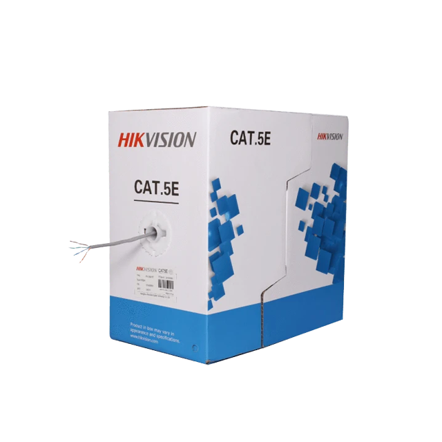 Hikvision Netzwerkkabel CAT5e UTP, 305 mtr, 100% Kupfer, feste Adern