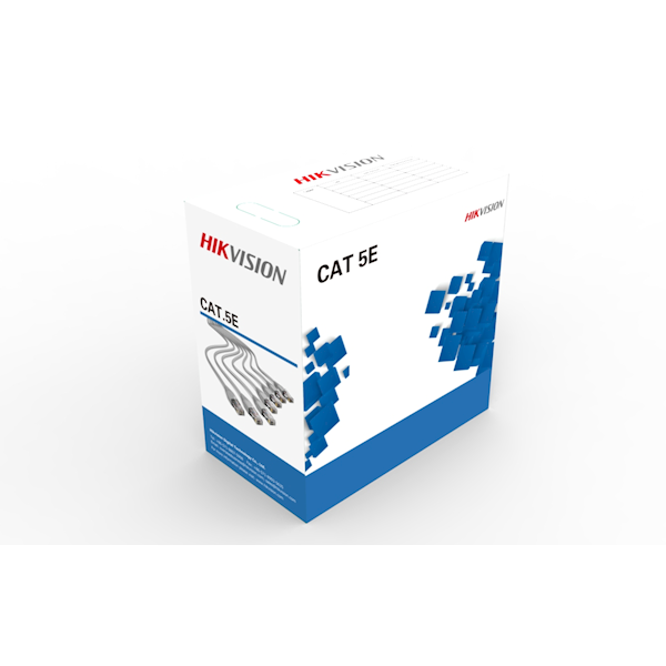Hikvision Netzwerkkabel CAT5e UTP, 305 mtr, 100% Kupfer, feste Adern