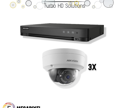 Hikvision Hikvision Turbo HD Set | 3x Dome | 5 Megapixel |.