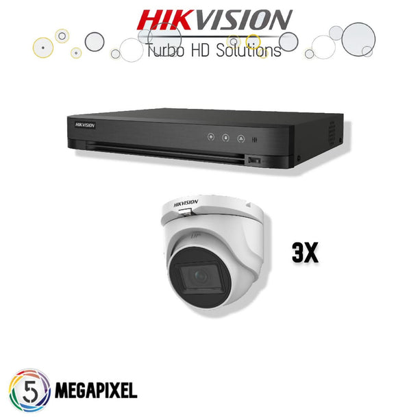 Hikvision Hikvision Turbo HD Set | 3x Eyeball | 5 Megapixel |.