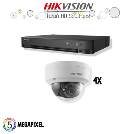 Hikvision Hikvision Turbo HD Set | 4x Dome | 5 Megapixel |.