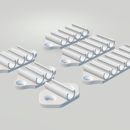 Hikvision Cable Clip - 1, 2, 4, 6 or 8-way | Plastic Mounting Clip