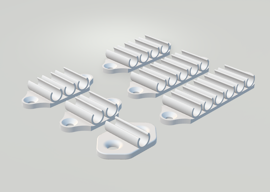 Hikvision Cable Clip - 1, 2, 4, 6 or 8-way | Plastic Mounting Clip