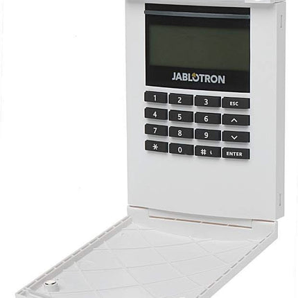 Jablotron JA-154E draadloos bedienpaneel met LCD scherm, toetsenbord en RFID