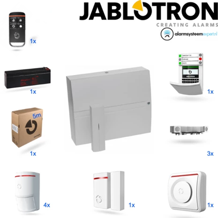 Jablotron JA103KR zonder GSM module + LAN Draadloos alarmsysteemteem KIT (D)