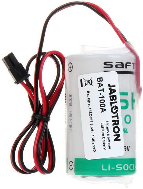 Jablotron Jablotron Bat-100 Batterie pour JA-163A RB, Batterie au lithium 3.6V 13Ah 1xD