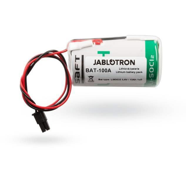 Jablotron Jablotron Bat-100 Batterie pour JA-163A RB, Batterie au lithium 3.6V 13Ah 1xD