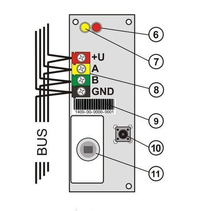 Jablotron JA-110P BUS Détecteur de mouvement PIR - ECO