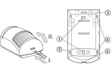 Jablotron JA-110P BUS Détecteur de mouvement PIR - ECO
