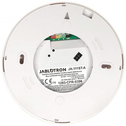 Jablotron Jablotron JA-111ST-A BUS gecombineerde rook- en hitte detector met brand en inbraaksirene