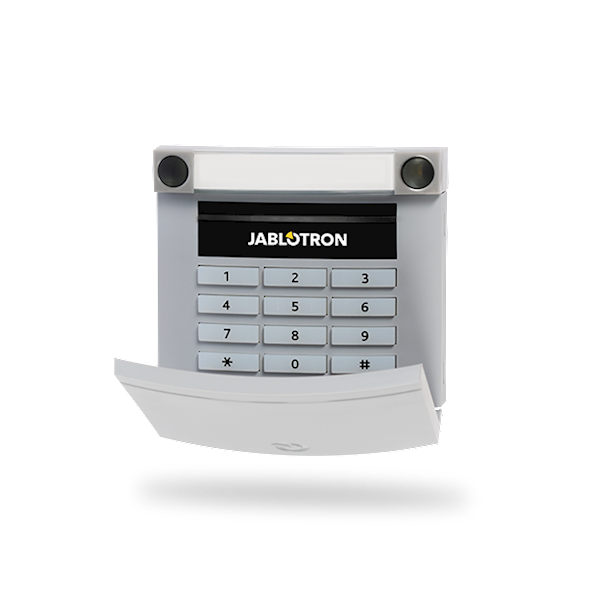 Jablotron JA-113E-GR BUS-Code-Bedienfeld mit RFID und Tastatur grau