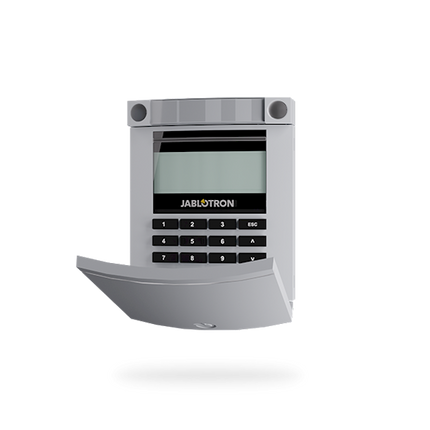 Jablotron Jablotron JA-114E-GR, BUS codebedienpaneel met LCD, toetsenbord en RFID grijs