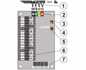 Jablotron Jablotron JA-116H BUS expander - 16 ingangen