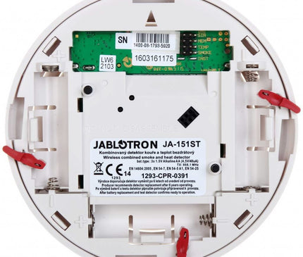 Jablotron Jablotron JA-151ST-A Wireless smoke and heat detector with dual siren function (burglar and fire alarm)
