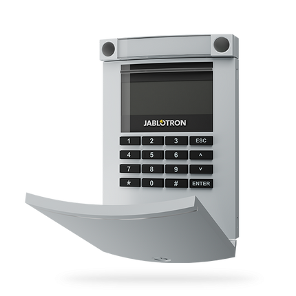 Jablotron Jablotron JA-154E-GR, Bediendeel draadloos, LCD en RFID Grijs