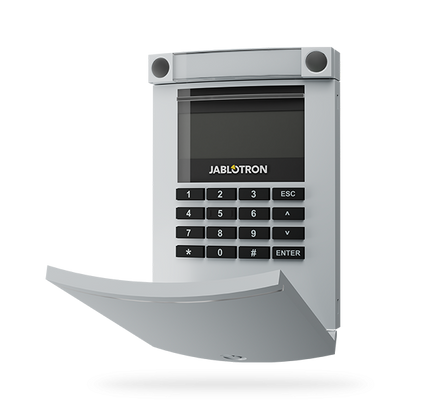 Jablotron Jablotron JA-154E-GR, Bediendeel draadloos, LCD en RFID Grijs