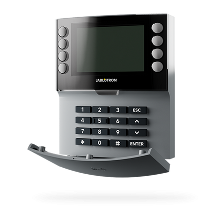 Jablotron Jablotron JA-155E-GR, Wireless controller with four-segment keypad, LCD and RFID reader