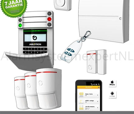 Jablotron Jablotron JA103KR ohne GSM-Modul + LAN Funkalarmanlage KIT (C)