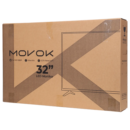 Movok Full HD LED monitor 32 inch met 2 speakers