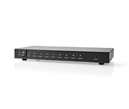 Nedis Nedis Nedis 8-Port HDMI Splitter 8x HDMI Output 4K@30Hz 3.4 Gbps Metal Anthracite